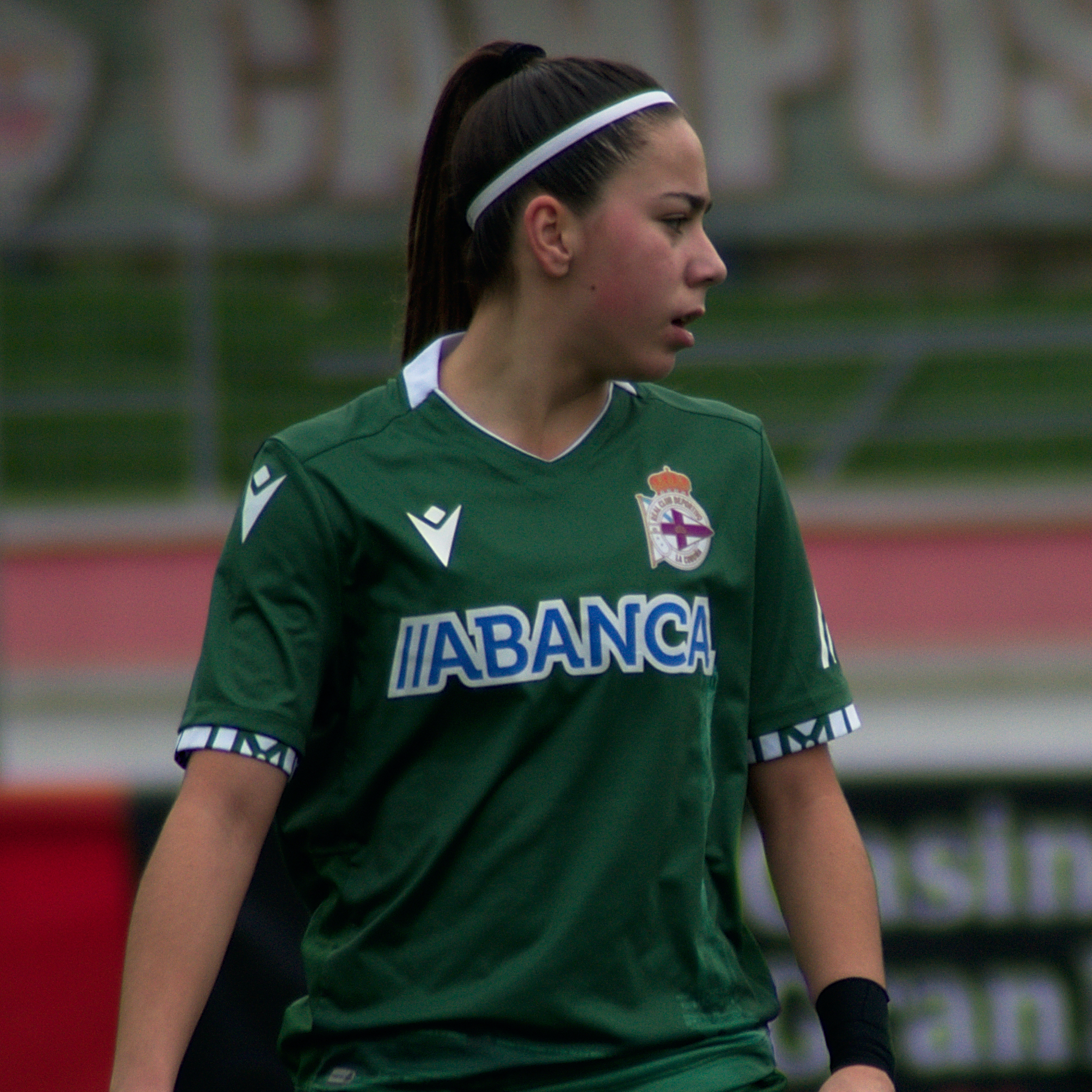 Athenea del Castillo jugando con el Deportivo ABANCA en 2019