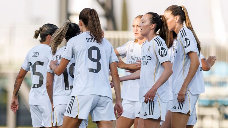 El Real Madrid femenino celebra la victoria ante el Unión Berlín en pretemporada 2026/27