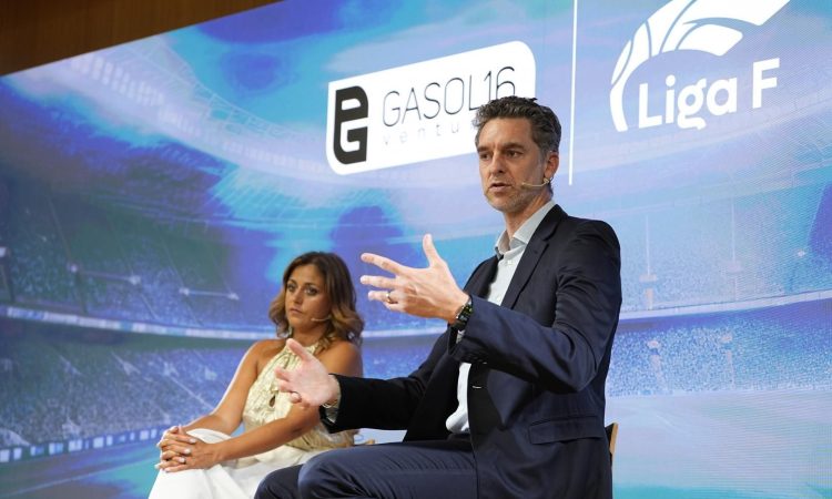 Presentación del acuerdo entre Liga F y Pau Gasol para los 55 millones de inversión privada que llegan a la competición en la temporada 2026/27