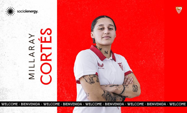 Millaray Cortés durante su etapa en el Sevilla FC Femenino