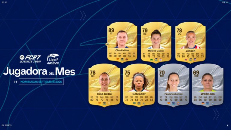 Nominadas al Player of the Month de septiembre de Liga F Moeve 2026