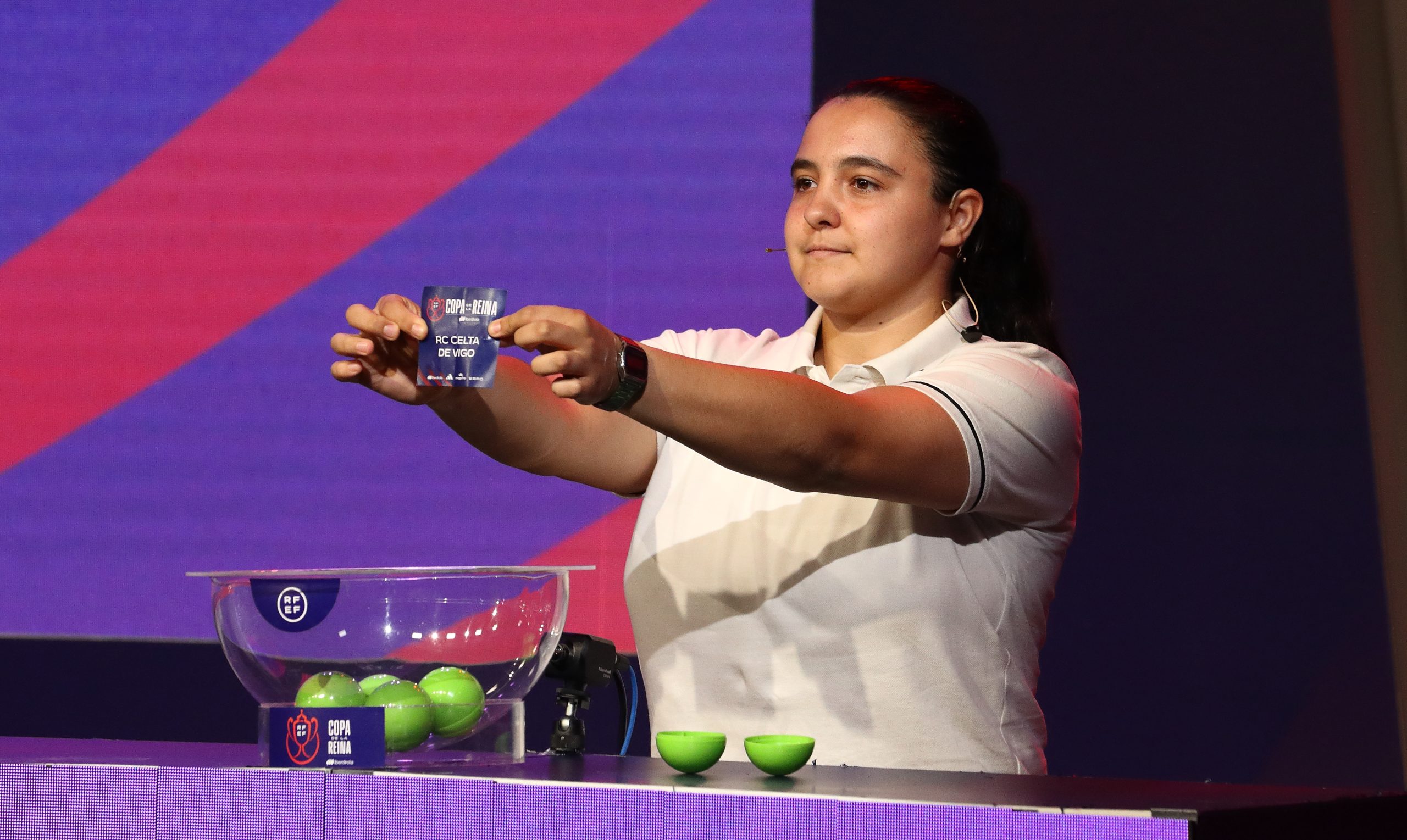 Sorteo de la tercera eliminatoria de la Copa de la Reina Iberdrola en la Ciudad del Fútbol de Las Rozas
