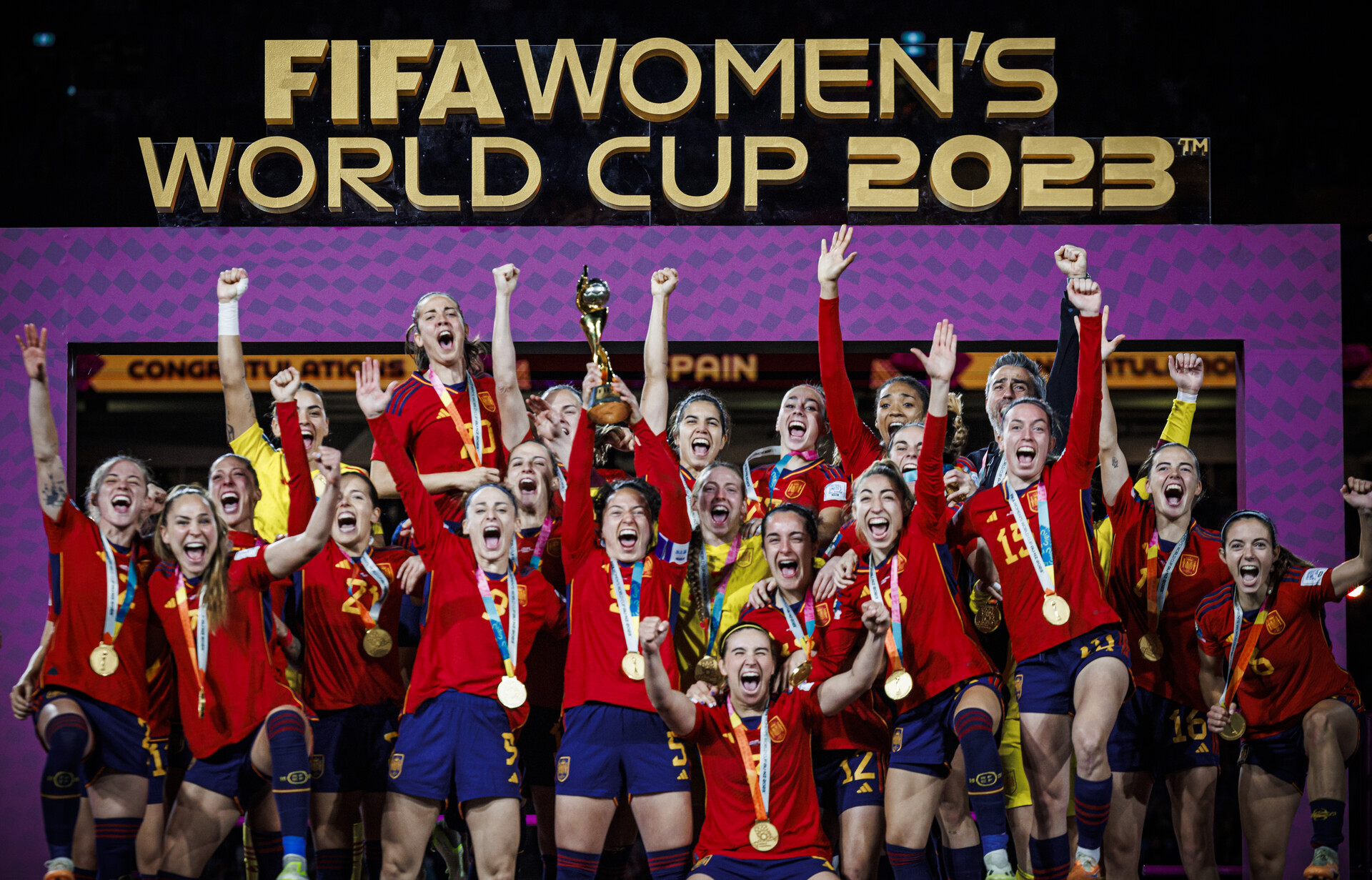 Futbolistas de la selección española en la final del Mundial 2023