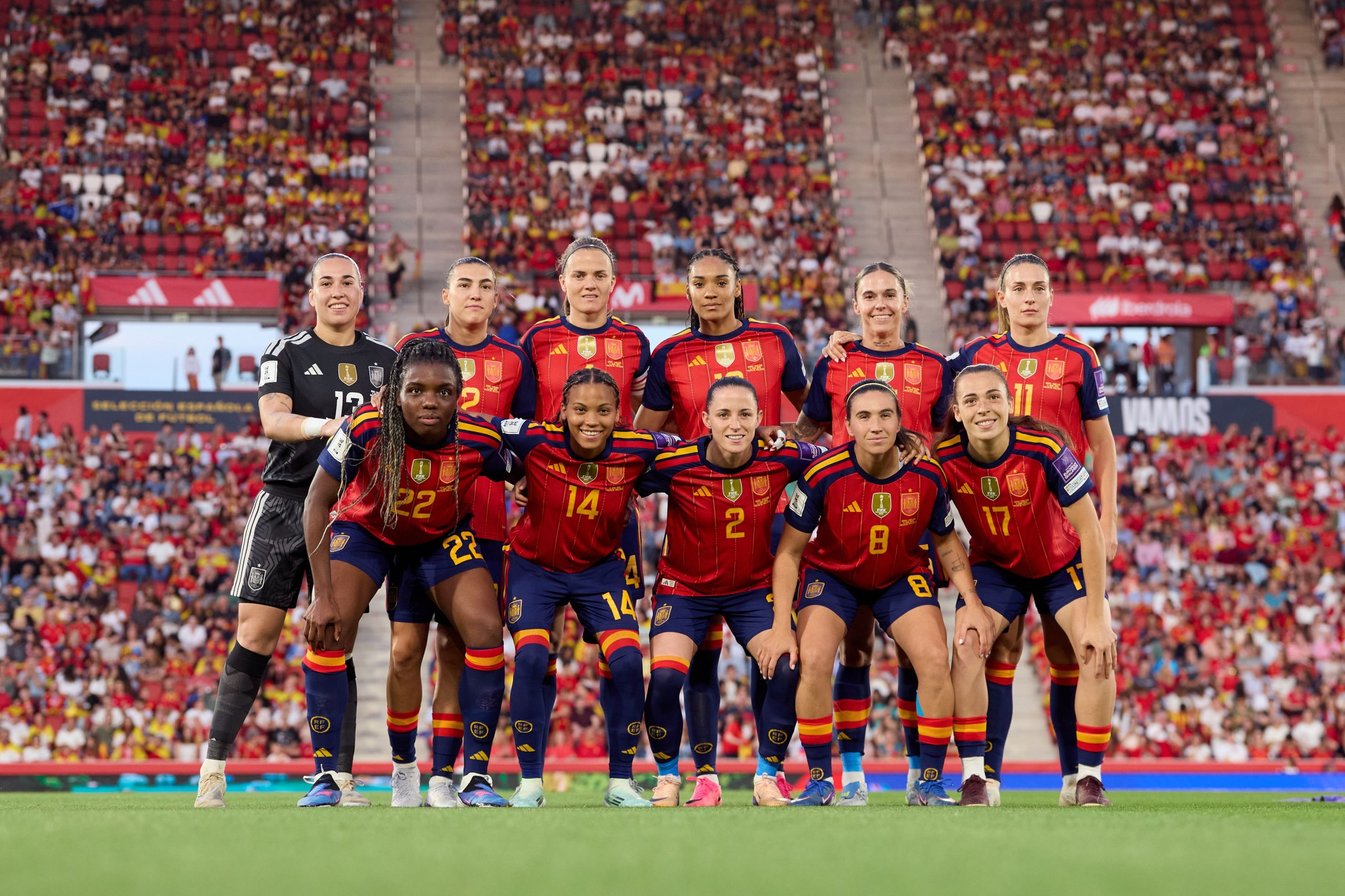 Jugadoras de la selección española femenina